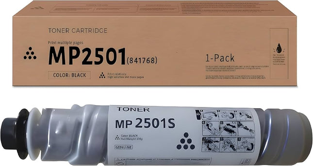 MP 2501 Toner Pack of 1 Compatible for Ricoh Toner Cartridge MP 2001L, MP 2001SP, MP 2501L, MP 2501SP, MP 1813L Printer