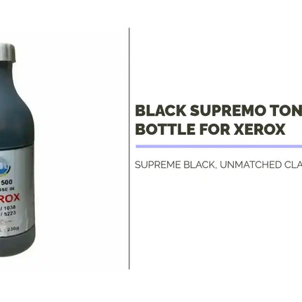 black supremo toner ink bottle for xerox by@Outfy