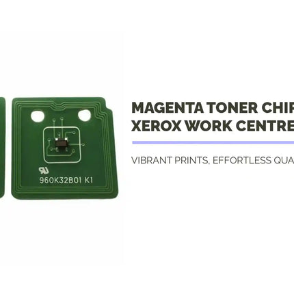 Magenta Toner Chip 220w for Xerox Work Centre 7435 by@Outfy