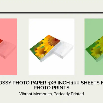 High Glossy Photo Paper 4x6 Inch 100 Sheets for Vivid Photo Prints by@Outfy