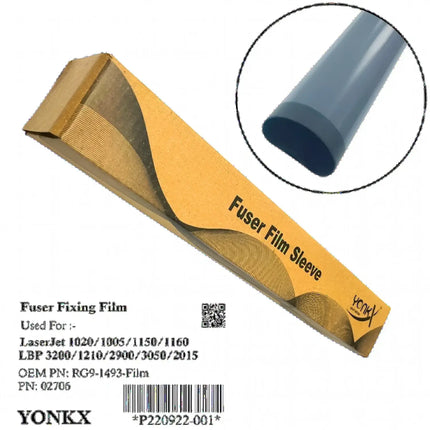 12A Good Quality Fuser Film Teflon (Sleeve) Inside Black Outside Grey Compatible use for HP LaserJet 1020 M1005 P1007