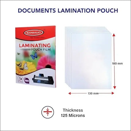 180x230 Lm 125 Mic 7x9 Laminating Pouch Sheet - LAMINATION PAPER