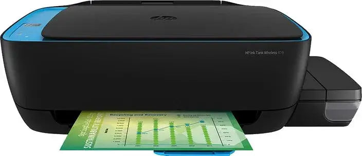 HP INK TANK WIRELESS 419 Multi-function WiFi Color Ink Tank Printer with Voice Activated Printing Google Assistant and Alexa