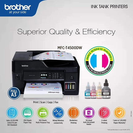 Brother MFC- T4500DW ink tank printers