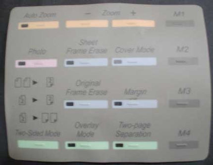 Panel Sticker for NP8530/NP8580