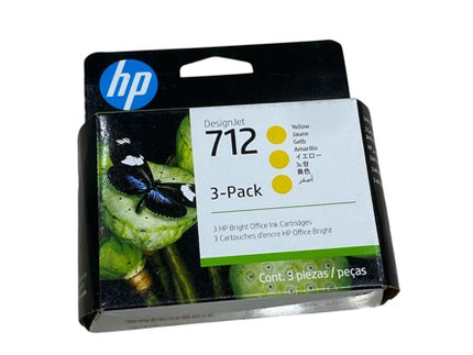 Ink Cartridge Yellow (3 Pack) – Premium for DESIGNJETT650/HP712/T210/T230/T630