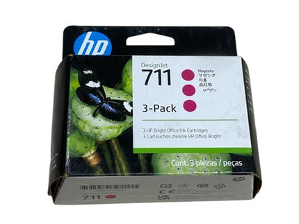 Ink Cartridge Magenta (3 Pack) – Premium for DESIGNJETT120/HP711/T125/T130/T520/T525/T530
