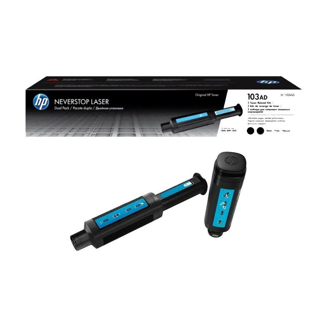 HP 103AD Dual Pack Black Original Neverstop Laser Toner Reload Kit
