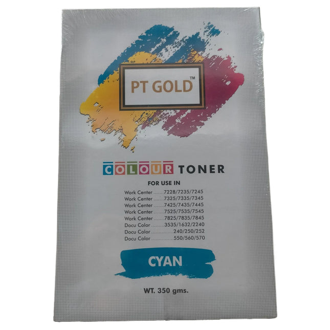 PT Gold Colour Toner Cyan for XEROX Work Center 7228/7235/7245/7325/7335/7345/7425/7435/7445/7525/7535/7545/7825/7835/7845/3535/1632/2240/240/250/252/550/553/570