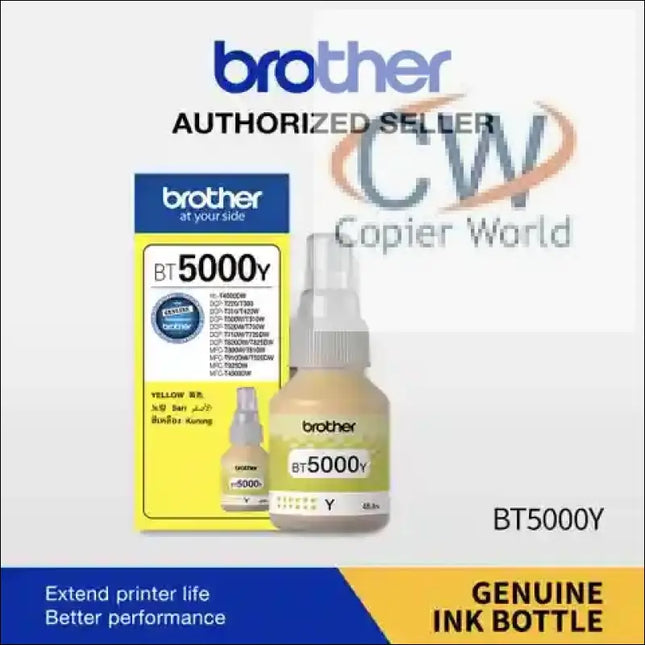 Brother BT5000Y Yellow Ink for Printer 4500