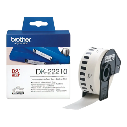 Brother (DK 22210) Continuous Length Paper Tape Compatible use for QL Series Professional Label Printers
