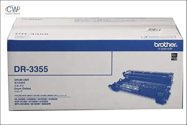 Brother DR-3355 Black Drum Unit Cartridge for Laser Printer