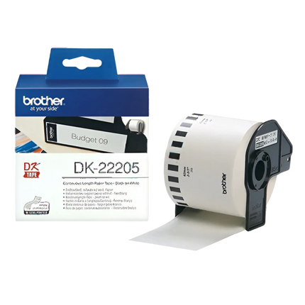 Brother P-Touch DK-22205 62mm 30.48m Continuous Paper Labelling Tape (Compatible)