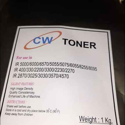 Canon IR 6000 / 3300 / 2870 / 5000 Golden Toner Powder 1 Kg | High Density Black Toner - TONERS