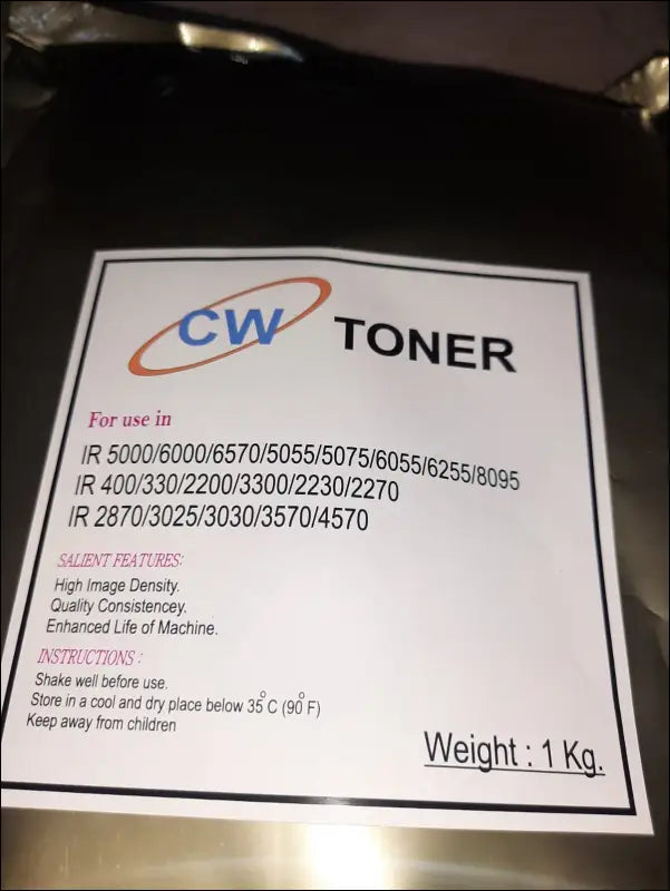 Canon IR 6000 / 3300 / 2870 / 5000 Golden Toner Powder 1 Kg | High Density Black Toner - TONERS