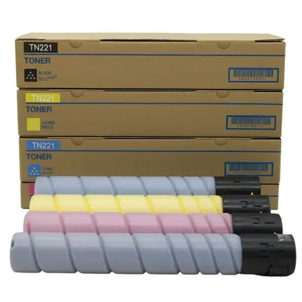 Cmyk Cartridge Use For Konica Minolta TN221 - TONERS