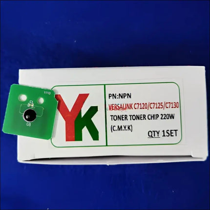 CMYK Toner Chip 220W Compatible use for Xerox Versalink C7120 C7125 C7130 (Set of 4pcs)