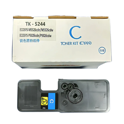 Compatible TK5244 Toner Cartridge Cyan Compatible use for Kyocera Ecosys M5526cdn M5526cdw P5026cdn P5026cdw