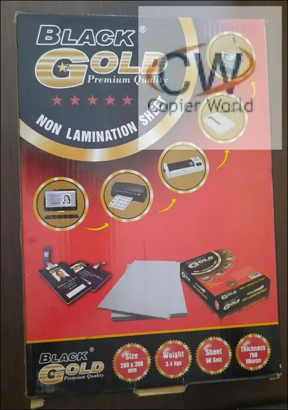 Copier World Black Gold Non - Lamination dragon sheet A4 Size