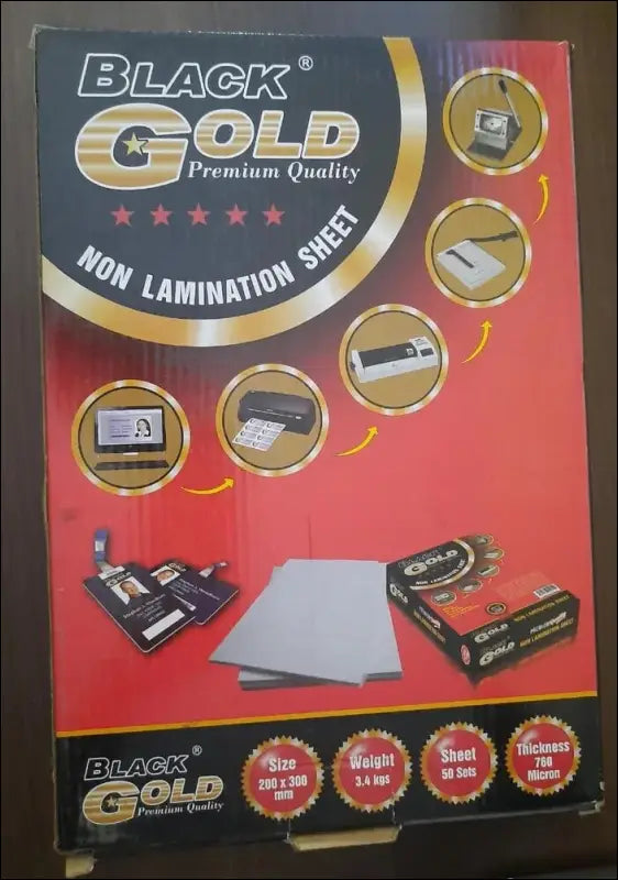 Copier World Black Gold Non - Lamination dragon sheet A4 Size