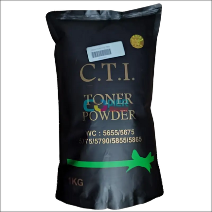 CTI Compatible Black Toner Compatible use for Xerox WC5655/WC5675/WC5775/WC5790/WC5855/WC5865 (1kg pouch)