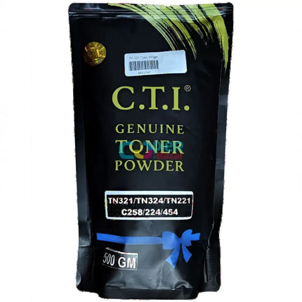 CTI Compatible Cyan Toner Compatible use for Konica Minolta TN321/TN324/TN221/C258/224/454 (500gm pouch)