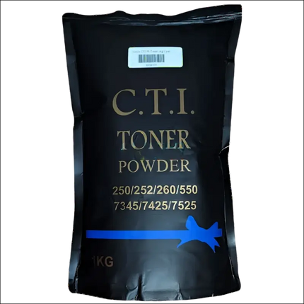 CTI Compatible Cyan Toner Compatible use for Xerox DC250/DC252/DC260/C550/WC7345/WC7425/WC7525 (1kg pouch)