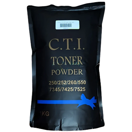 CTI Compatible Cyan Toner Compatible use for Xerox DC250/DC252/DC260/C550/WC7345/WC7425/WC7525 (1kg pouch)