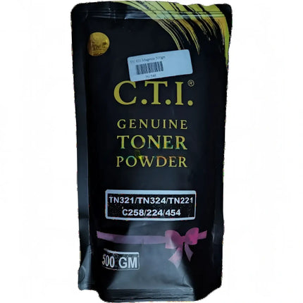 CTI Compatible Magenta Toner Compatible use for Konica Minolta TN321/TN324/TN221/C258/224/454 (500gm pouch)