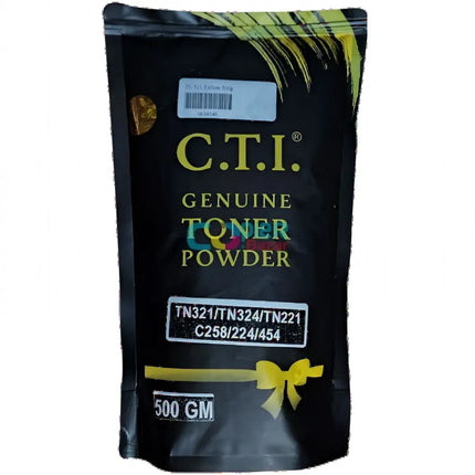 CTI Compatible Yellow Toner Compatible use for Konica Minolta TN321/TN324/TN221/C258/224/454 (500gm pouch)