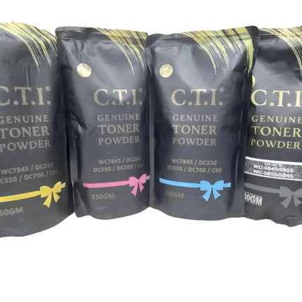Copier World Cti TK2040/1800 black bags contain office printer supplies, perfect for use with printer cartridges and xerox machine accessories.