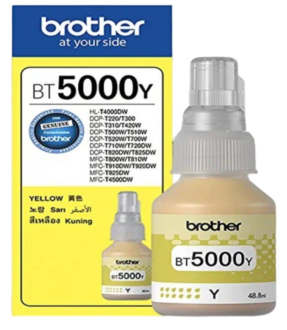பிரிண்டர் 4500க்கான சகோதரர் BT5000Y மஞ்சள் மை