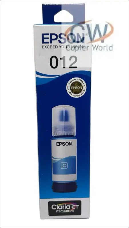 Epson 012 Ecotank Cyan Ink Bottle 70ML