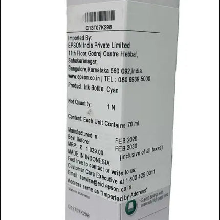 Epson 012 Ecotank Cyan Ink Bottle 70ML