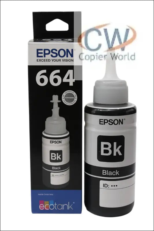 Epson 664 Black Ink OG 70ml Bottle for Printers - Printers