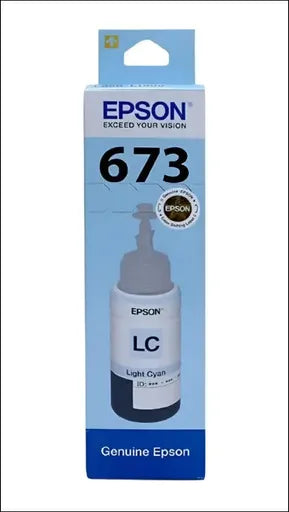 Epson 673 LIGHT CYAN Ink Bottle (Original) - TONERS
