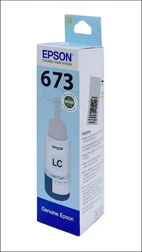 Epson 673 LIGHT CYAN Ink Bottle (Original) - TONERS