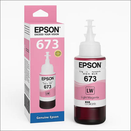Epson 673 Light Magenta Ink Bottle for Quality Printing - Printers