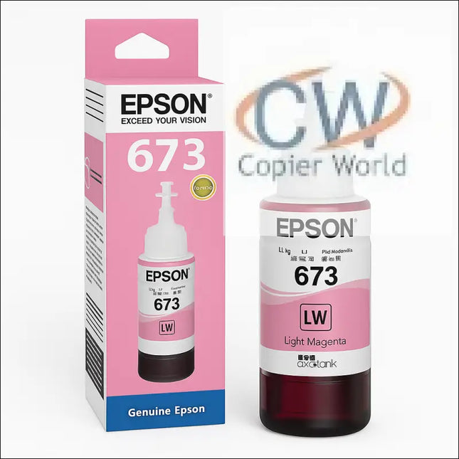 Epson 673 Light Magenta Ink Bottle for Quality Printing - Printers