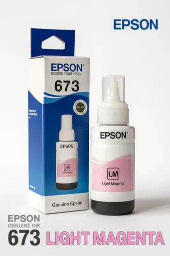Epson 673 Light Magenta Ink Bottle for Smooth Printing - Printers