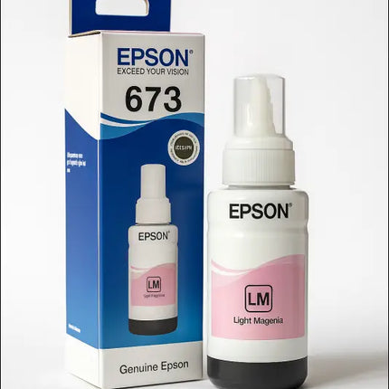 Epson 673 Light Magenta Ink Bottle for Smooth Printing - Printers