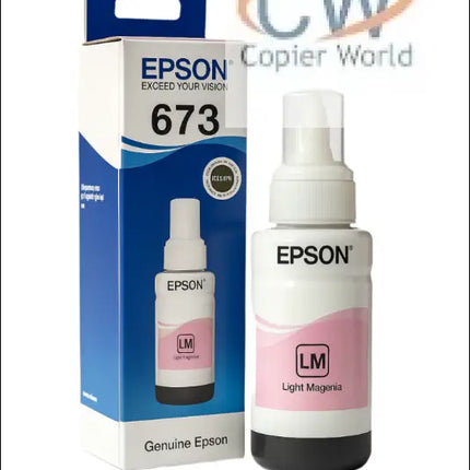 Epson 673 Light Magenta Ink Bottle for Smooth Printing - Printers