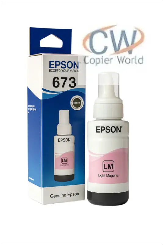 Epson 673 Light Magenta Ink Bottle for Smooth Printing - Printers