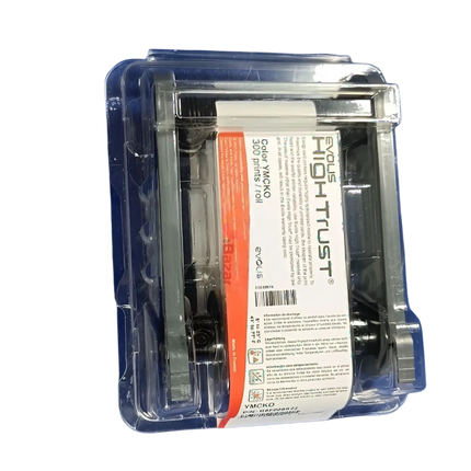 Evolis Full Panel Ribbon YMCKO 300 With Cassette R5F008S22