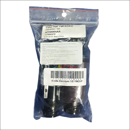 Evolis Half Panel YMCKOKO Ribbon N7H006NAA