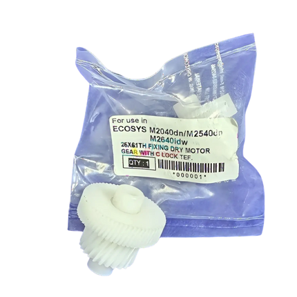 Fixing Dry Motor Gear with C Lock Tef Compatible use for Kyocera Ecosys 2040dn m2540dn m2640idw ( 25X61TH )
