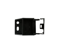 Copier World Fixing Magnetic Lever Base for Xerox wc 5655/5665/5675/5765/5775/5790 Fuser Exit Switch — black plastic bracket with two circular holes and an open rectangular section, shown from above on a white background.