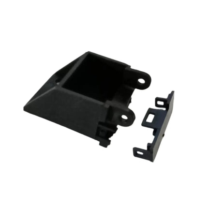 A black, angular bracket with a detachable cover and mounting holes, the Copier World Fixing Magnetic Lever Base fits Xerox wc 5655/5665/5675/5765/5775/5790 (Fuser exit switch); shown isolated on a white background.
