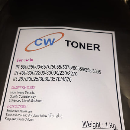 Canon IR 6000 / 3300 / 2870 / 5000 Golden Toner Powder 1 Kg | High Density Black Toner
