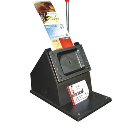 Heavy Duty PVC ID Card Die Full Body Round Metal Grip Corner Paper Cutter